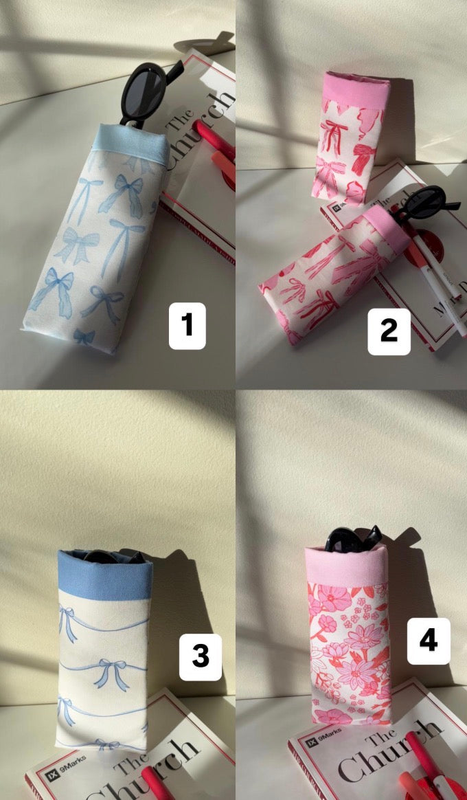 Glasses Case, Soft Fabric Glasses Pouch, Sunglasses Case