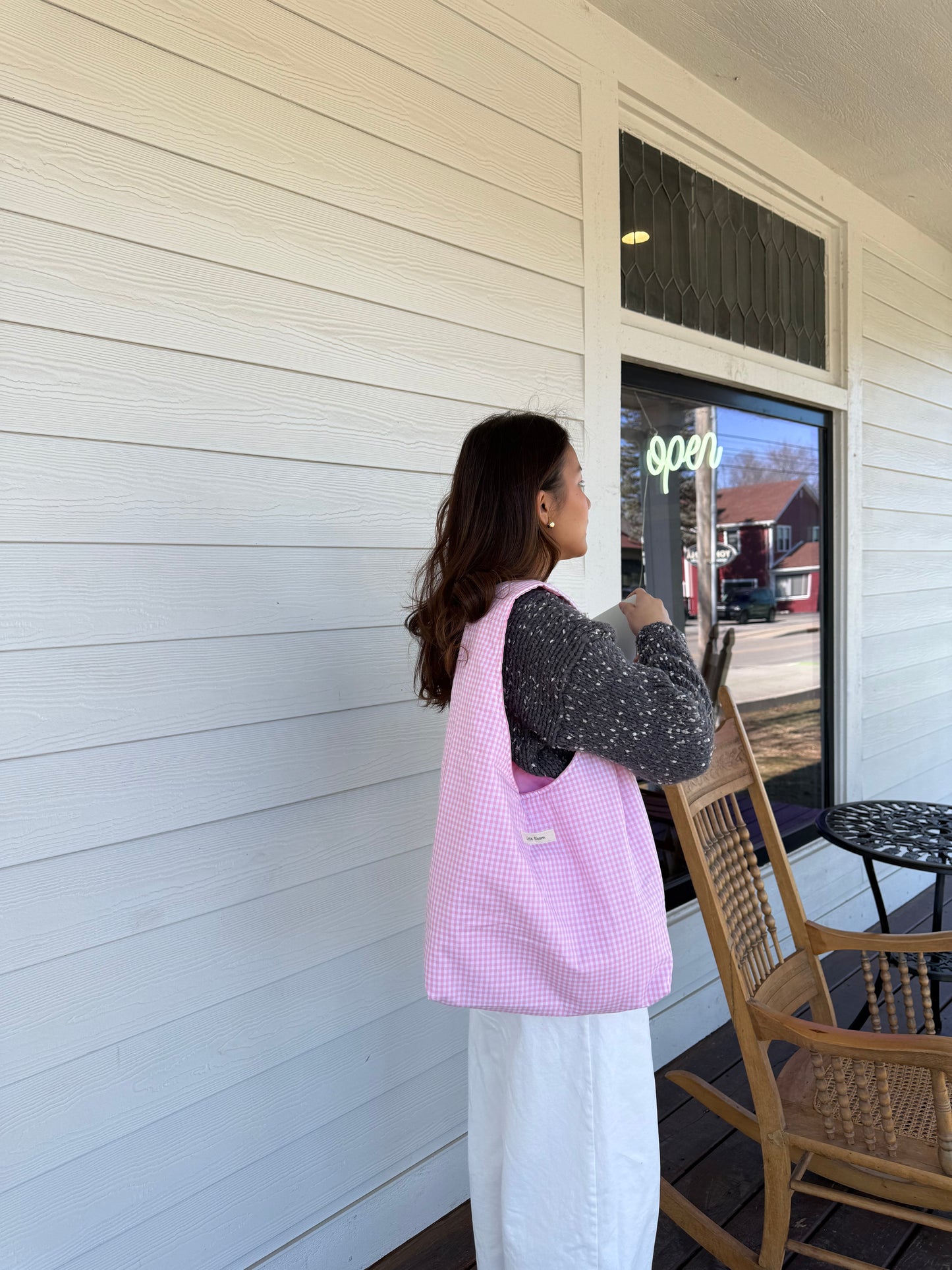 Gingham Tote Bag