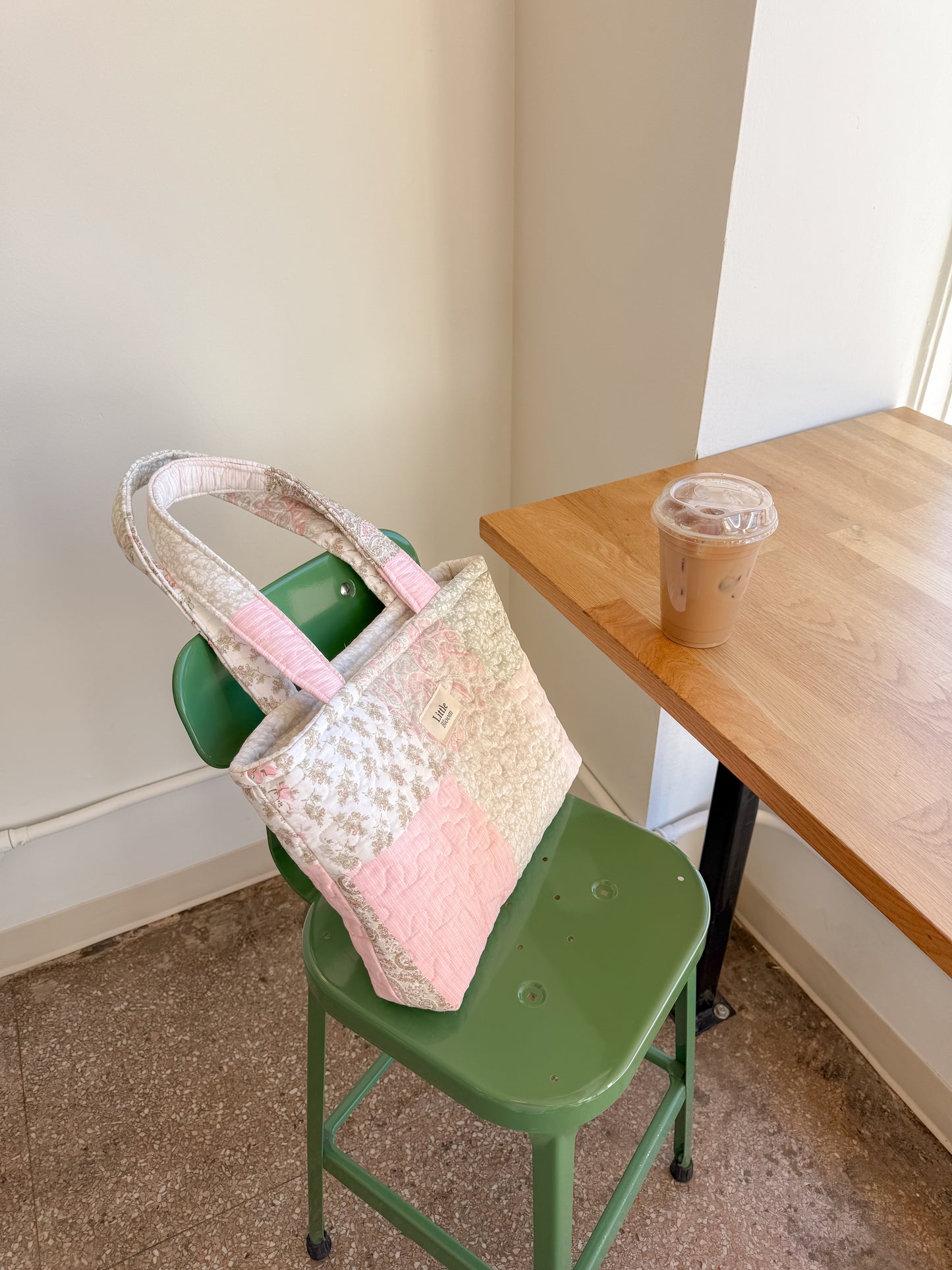 Floral Print Cotton Tote Bag for Daily Use | Women's Shoulder Bag