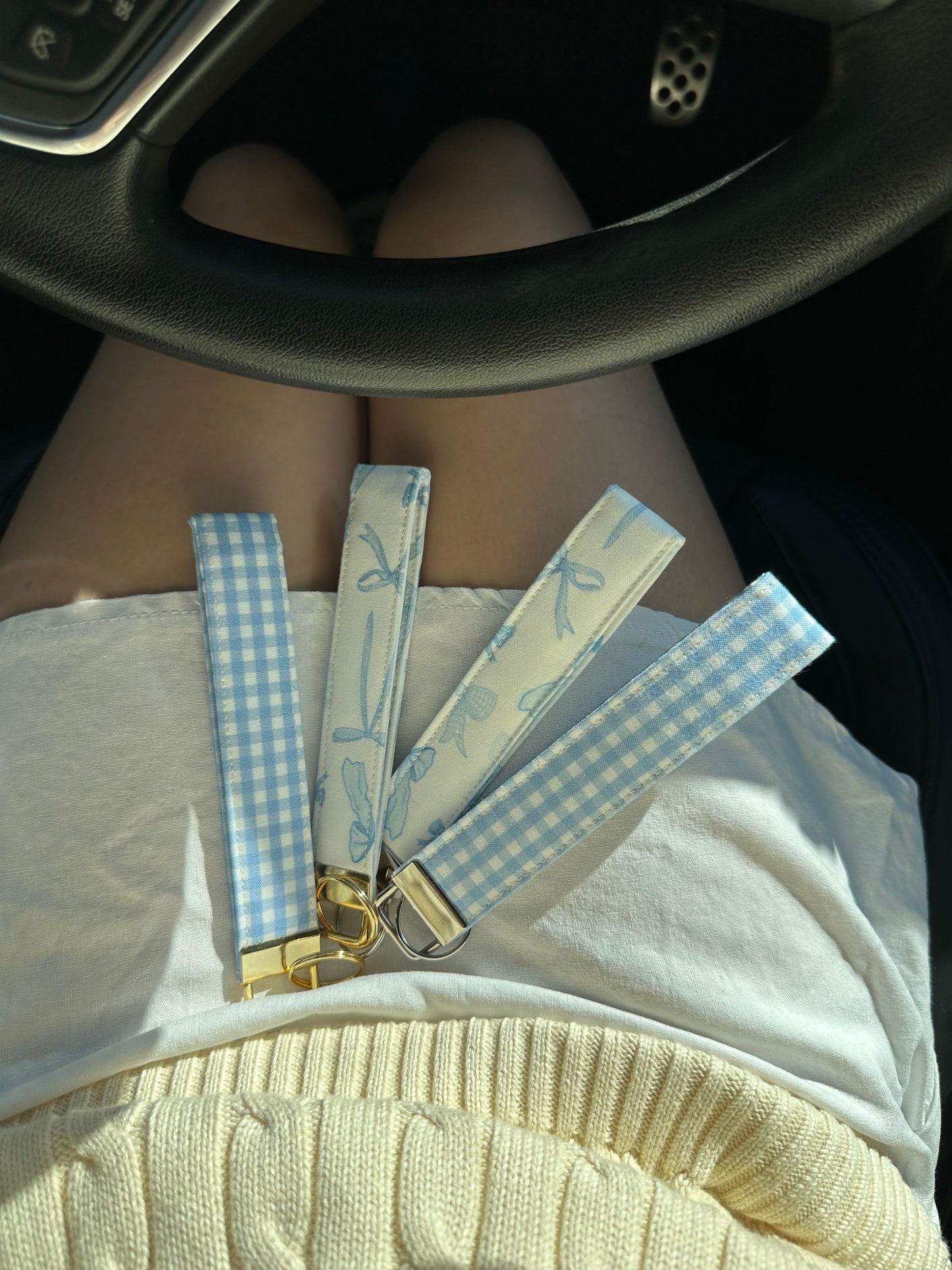 Bow  Wristlet Keychains