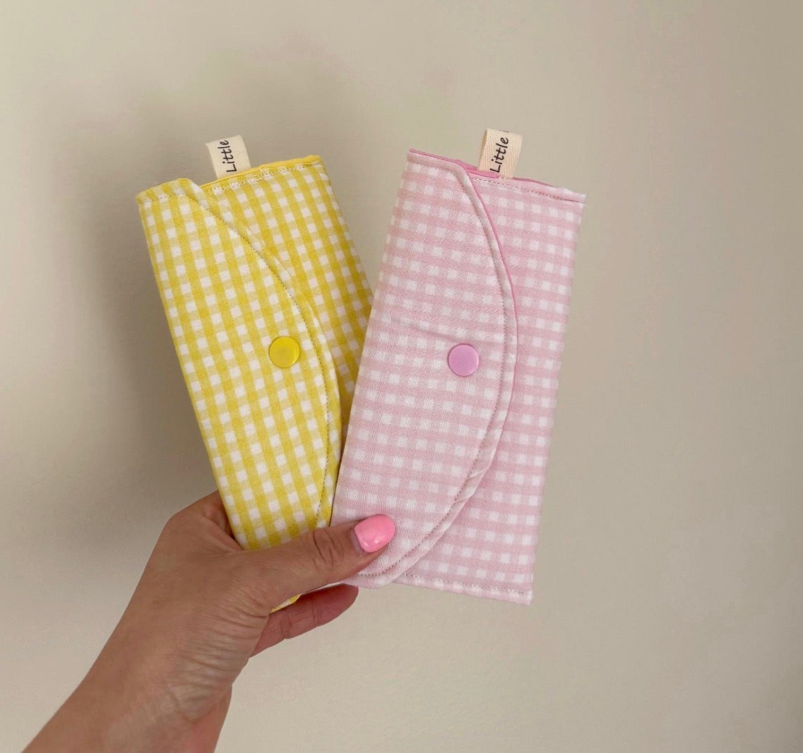 Gingham Glasses Case, Soft Fabric Glasses Pouch, Sunglasses Case, Glasses Sleeve, Cute Glasses Case