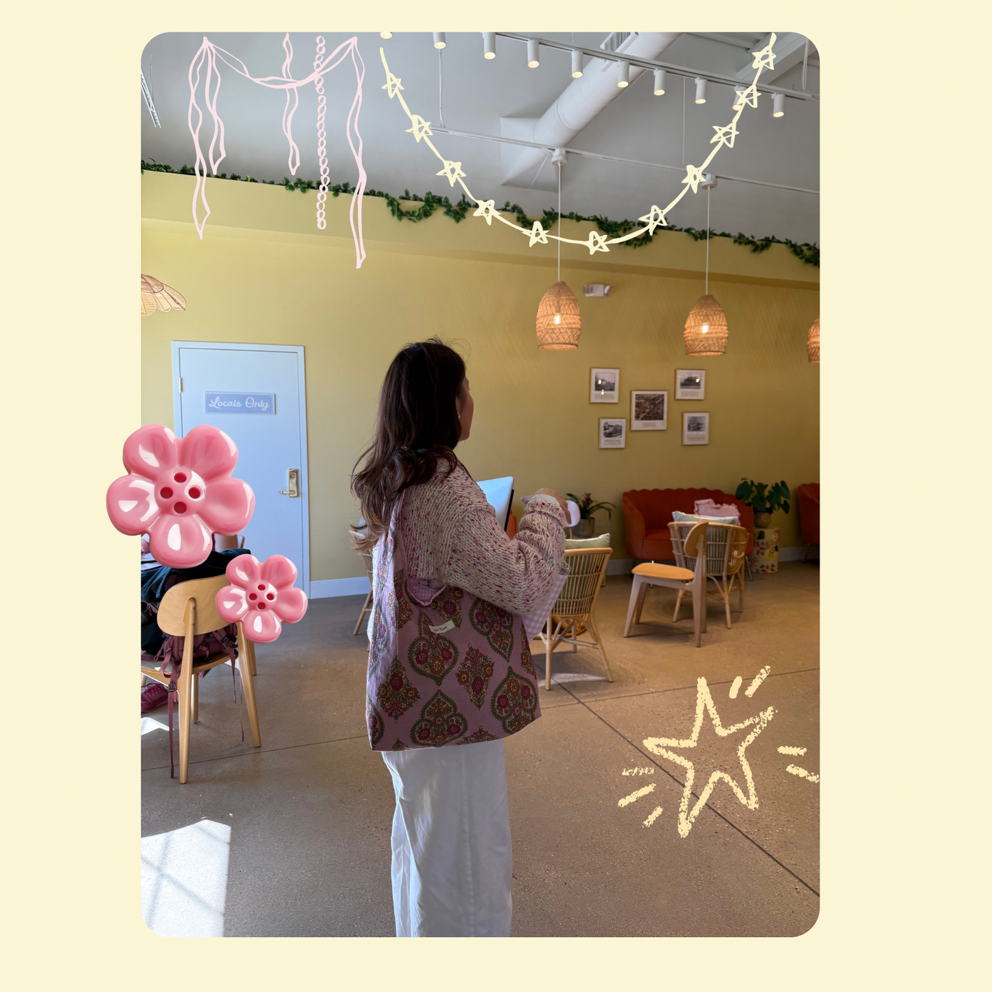 Floral Cotton Shoulder Tote Bag for Women | Everyday Bag