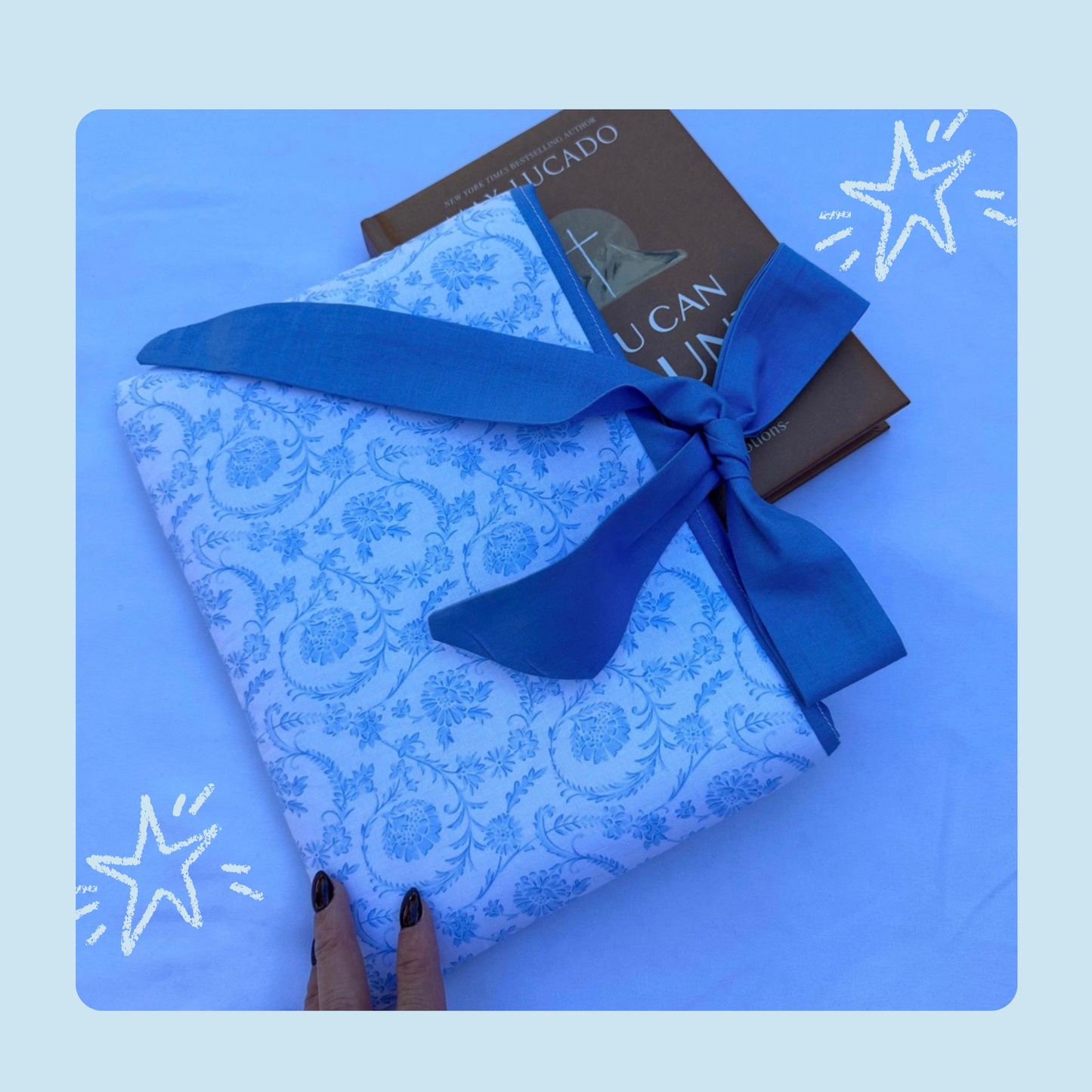 Bow Book Sleeve, Cute Book Pouch