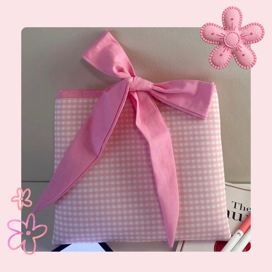Bow Book Sleeve, Cute Book Pouch